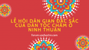 Lễ hội dân gian đặc sắc của dân tộc Chăm ở Ninh Thuận (Sau khi đọc)