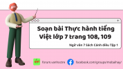 Soạn bài Thực hành tiếng Việt lớp 10 trang 108, 109 Tập 1