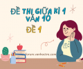 Thread 'Đề kiểm tra giữa kì 1 môn Ngữ văn - Đề 1 (Có đáp án)'