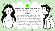 Tại sao tên người Việt Nam lại phổ biến chữ thị, văn trong tên đệm?