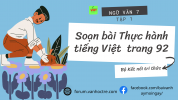 Soạn bài Thực hành tiếng Việt lớp 7 trang 92 Tập 1