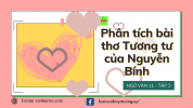 Thread 'Phân tích bài thơ Tương tư của Nguyễn Bính'